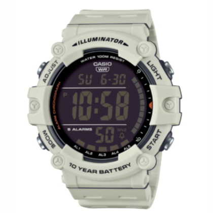 Casio General AE-1500WH-8B2V Light Grey Resin Band Men Watch